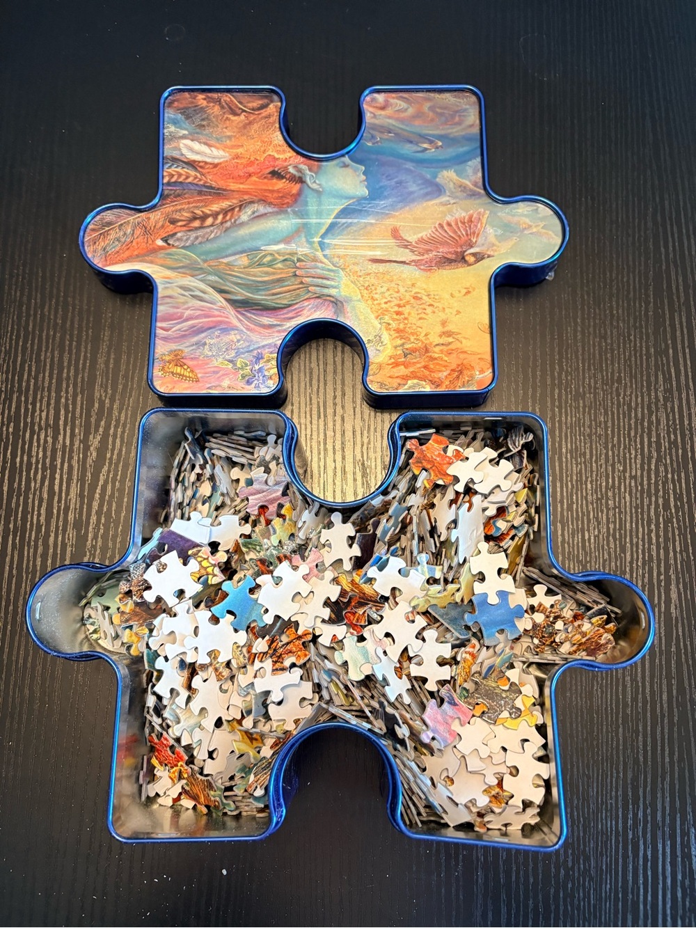 Collectors Series  Josephine Wall's “Spirit Of Flight” 1,000 Piece Puzzle in Tin - Picture 3 of 6